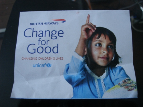 Les enveloppes Change for Good de British Airways