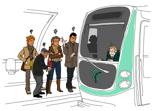 Pourquoi les conducteurs de métro font grève ? Vous avez vu la tête que leur font les usagers quand ils arrivent à une station ?!!
